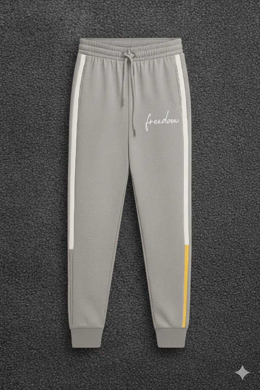 Men's Light Grey Casual Jogger Style Sweat Pants