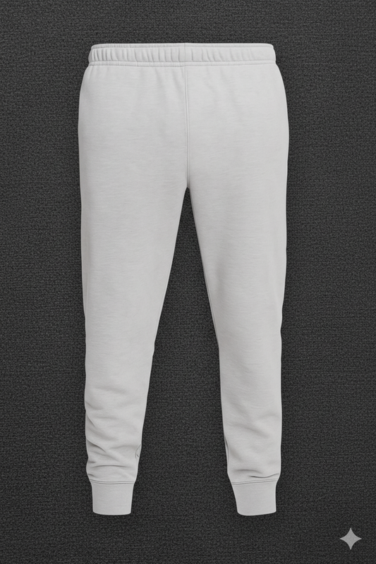 Men's White Jogger Trouser